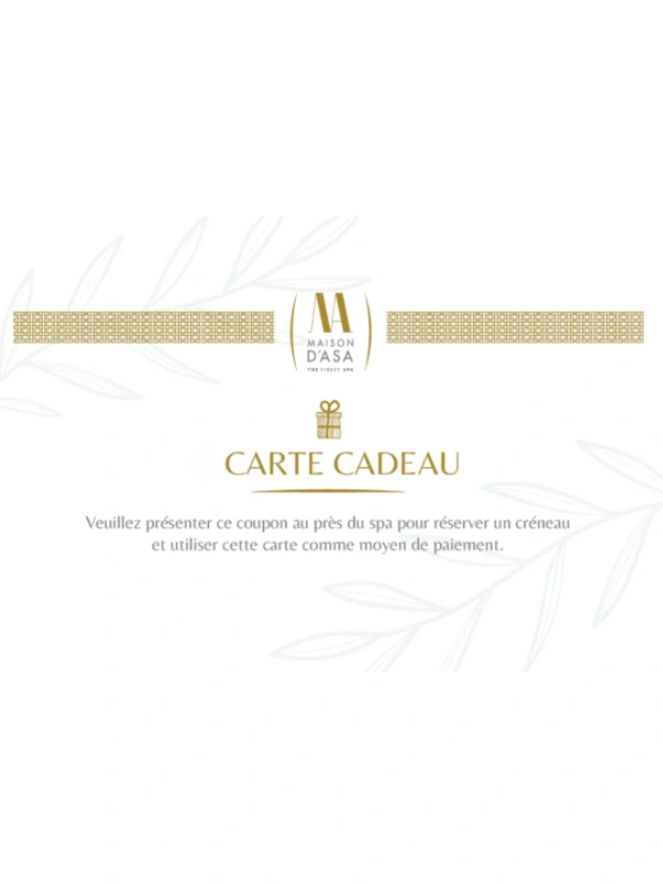 Carte Cadeau Hammam Ceremonial Berbère Maison d’Asa