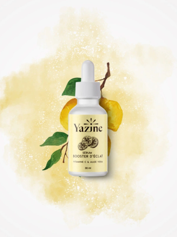 Sérum Booster D’éclat à la Vitamine C & Aloé Vera Yazine Cosmetics