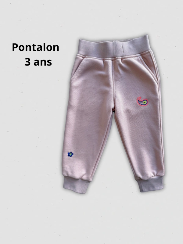 Ensemble Holi Brodé Rose Bébé Maïcha