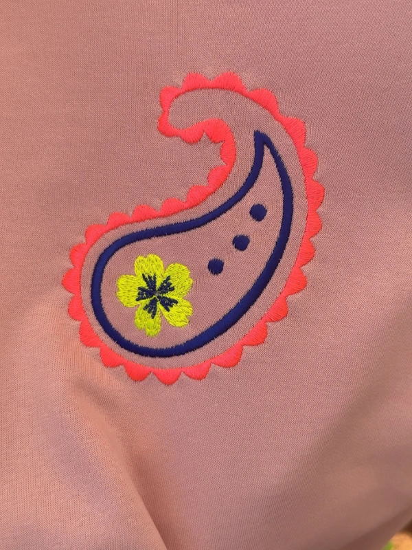 Ensemble Holi Brodé Rose Bébé Maïcha