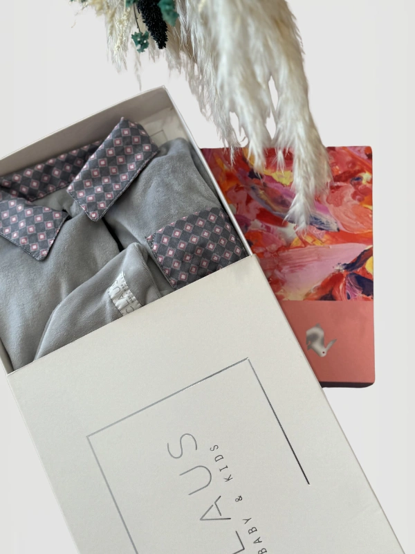 Grenouillère Velours Marshmellow Pack Naissance Claus Kids