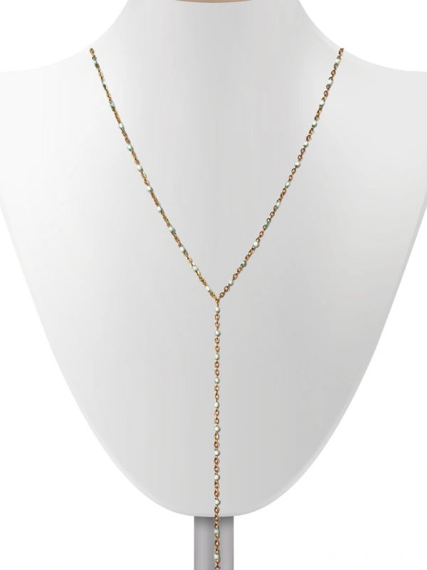 Collier Grand Y Blanc Moroccan Concept