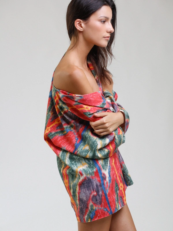 Haori en Toile de Coton Magenta Atelier