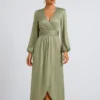 Robe Elya Vert Sauge Bahaar Paris