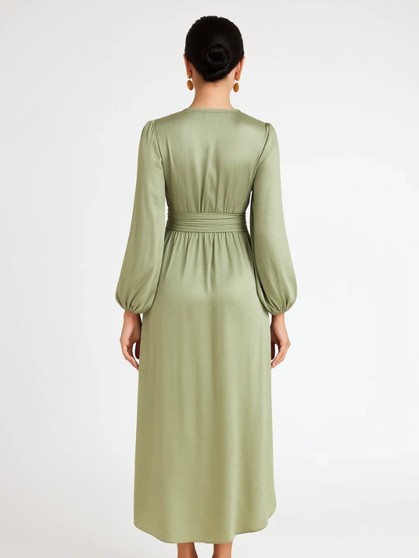 Robe Elya Vert Sauge Bahaar Paris
