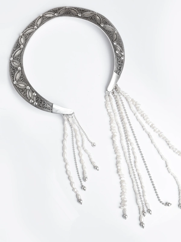 Waterfall Pearl Chocker Yelli Jewels