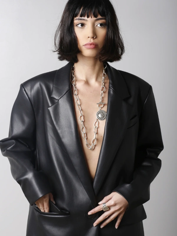 Xl Studded Coin Chain Yelli Jewels