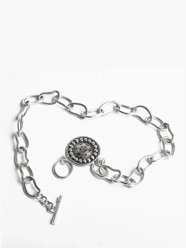 Xl Studded Coin Chain Limited Yelli Jewels