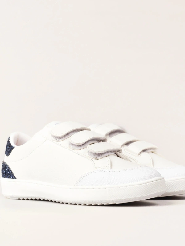 Basket blanche glitter marine For Monsters