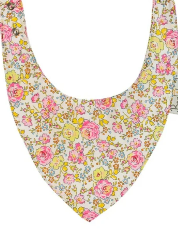 Bavoir Bandana Félicité Rose Liberty Bambidou