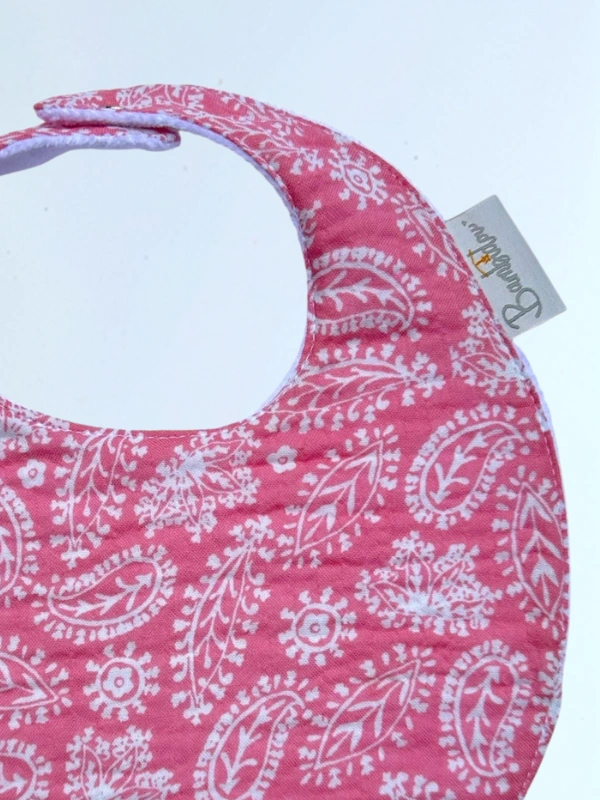 Bavoir-Classique-Gaze-Rose-Bambidou-