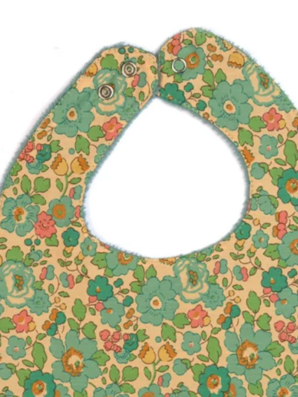 Bavoir Classique Vert Betsy Liberty Bambidou