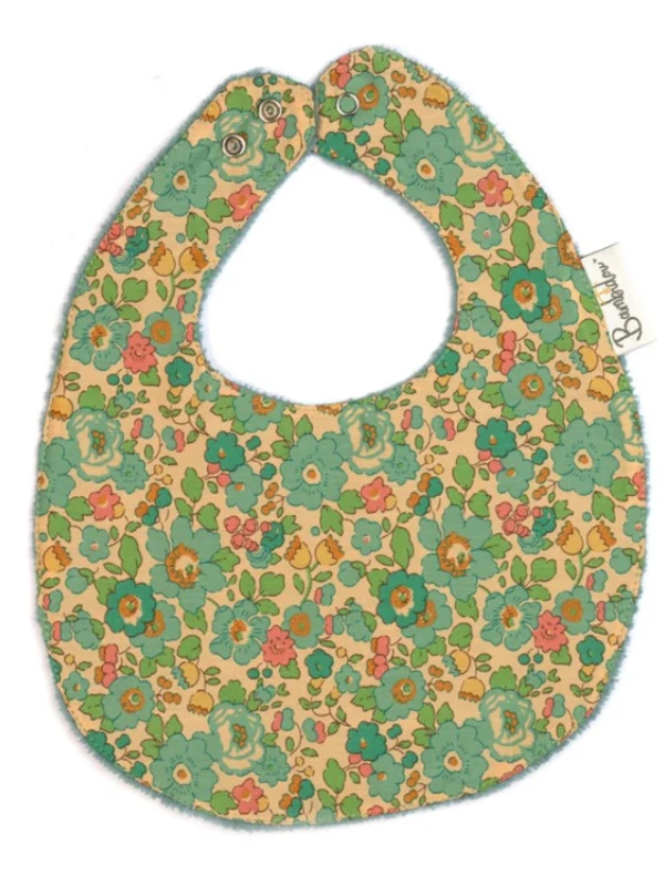 Bavoir Classique Vert Betsy Liberty Bambidou