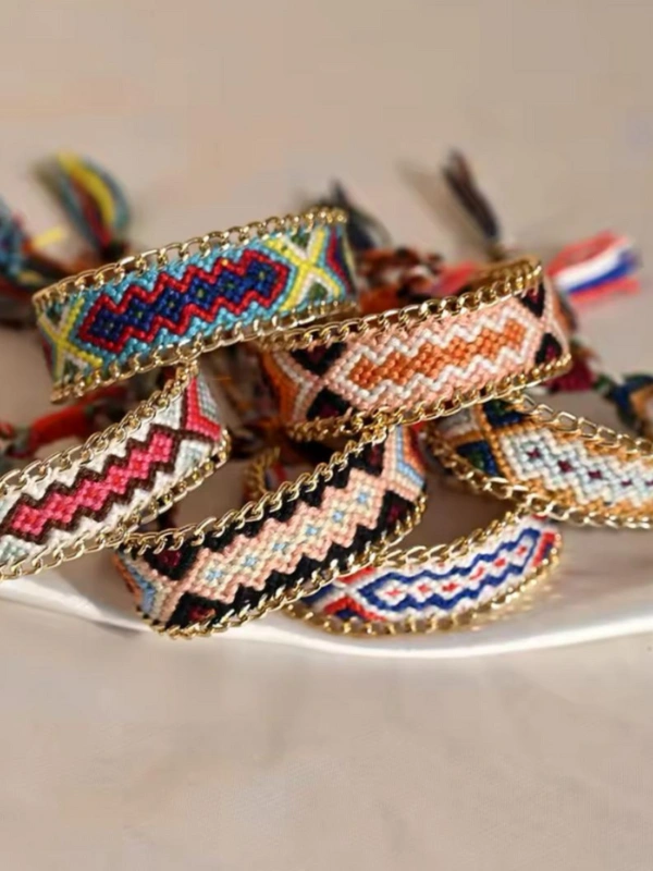 Bracelet bresilien avec dorure Kiff Concept Store