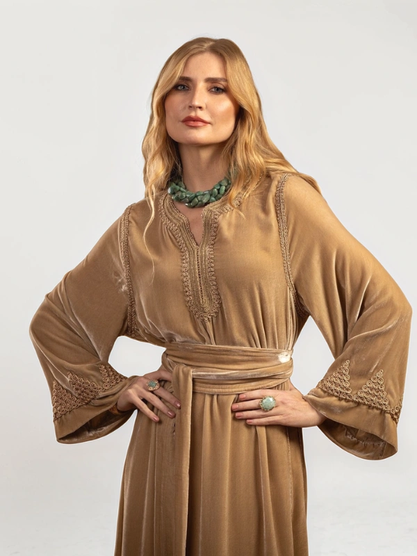 Caftan Hiba Beige Inouchka