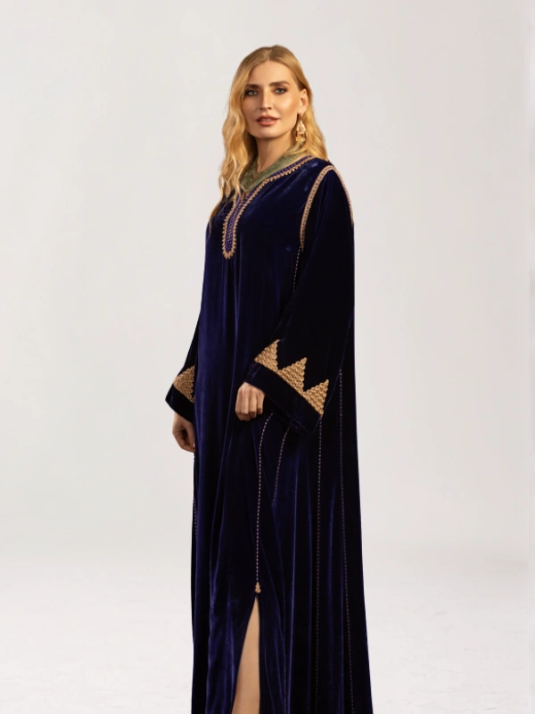 Caftan Hiba Bleu Inouchka