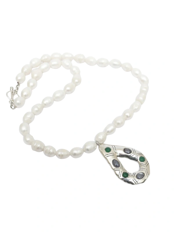 Collier Teardrop Pearl Necklace Yelli Jewels