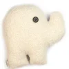 Coussin Eléphant Bouclette Ivoire Bambidou