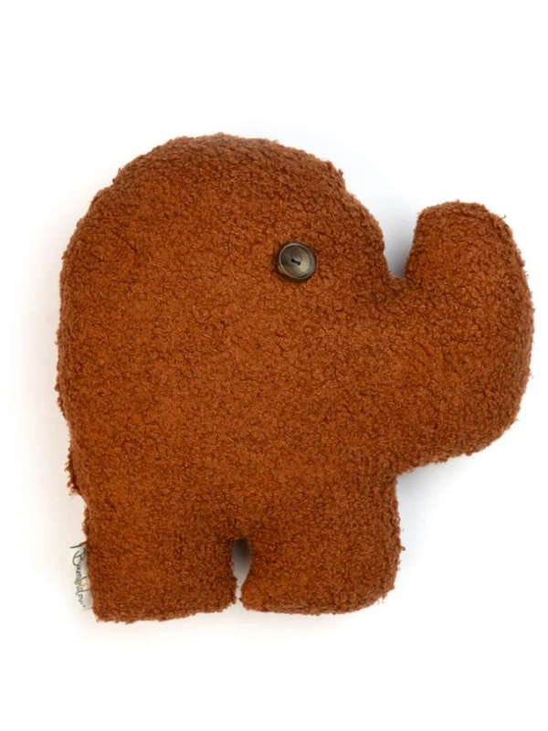 Coussin Eléphant Bouclette Terracotta Bambidou