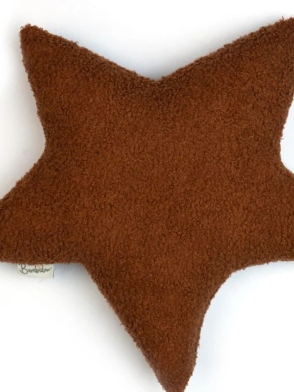Coussin Etoile Bouclette Terracotta Bambidou