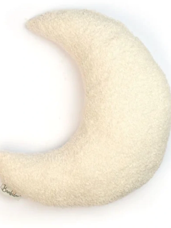 Coussin Lune Bouclette Ivoire Bambidou