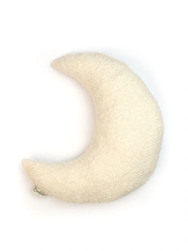 Coussin Lune Bouclette Ivoire Bambidou