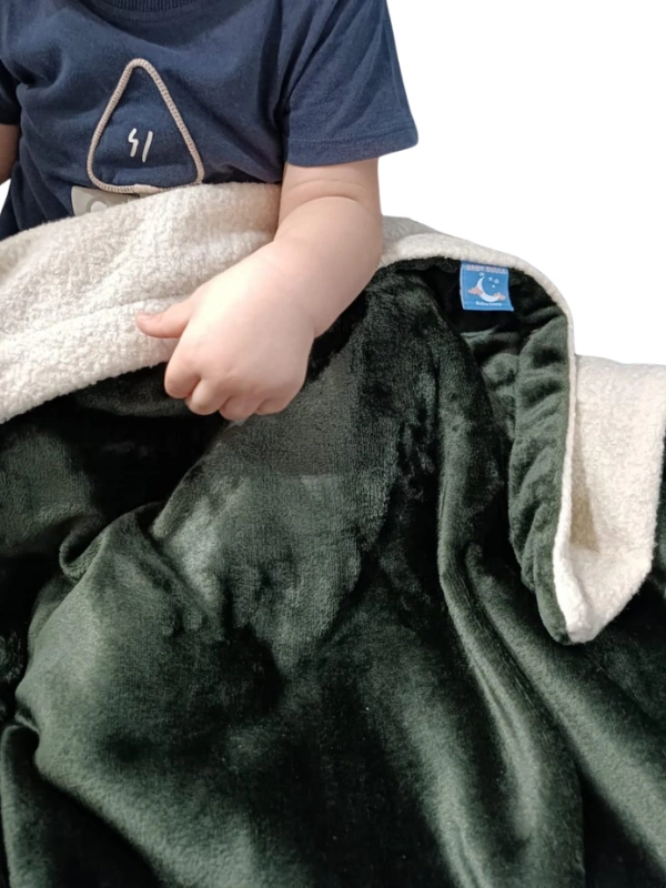 Couverture en bouclette et coton bio Baby Bulle