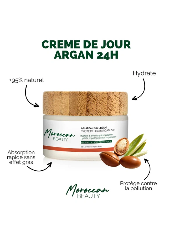 Crème de jour Argan 24H Moroccan Beauty