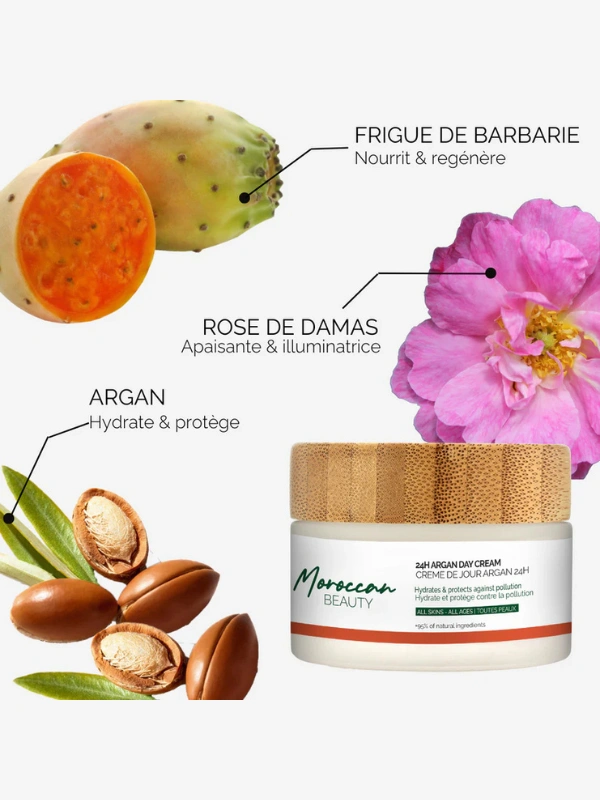 Crème de jour Argan 24H Moroccan Beauty