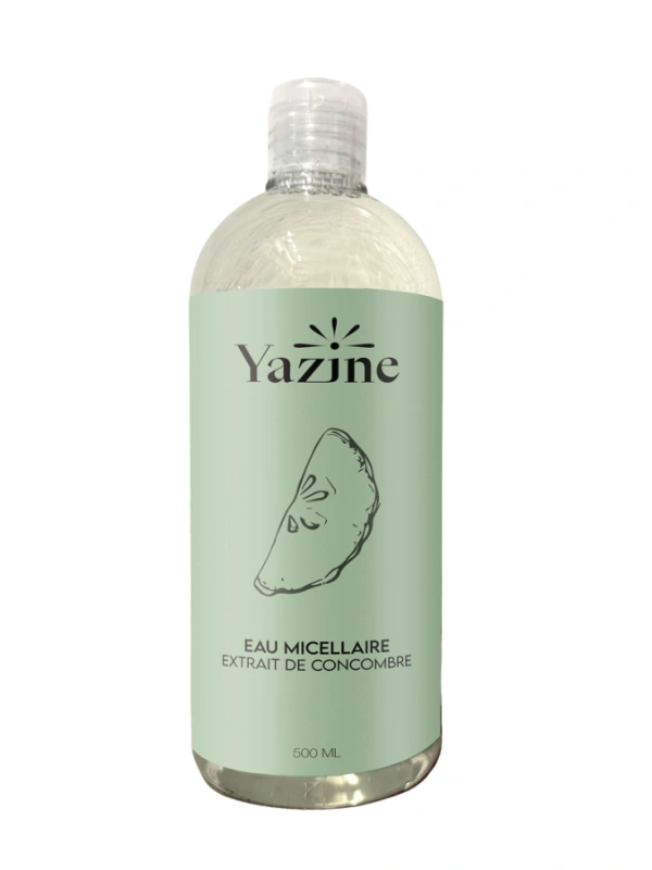 Eau Micellaire Démaquillante & Hydratante A L’extrait De Concombre Yazine Cosmetics