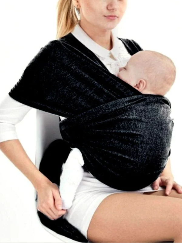 Echarpe De Portage Noire Bambidou