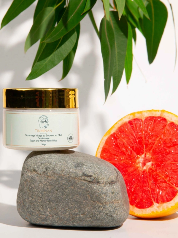 Gommage visage au sucre et au miel Pamplemousse Tinhinancosmetics