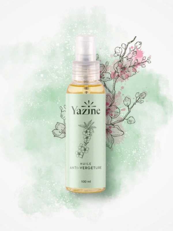 Huile Anti Vergetures Grossesse et post partum Yazine Cosmetics