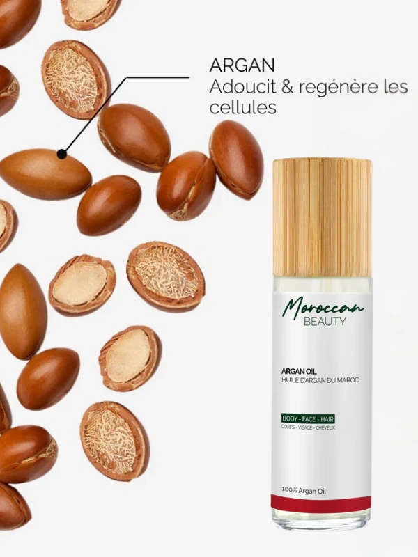 Huile d’Argan du Maroc 100% nature Moroccan Beauty