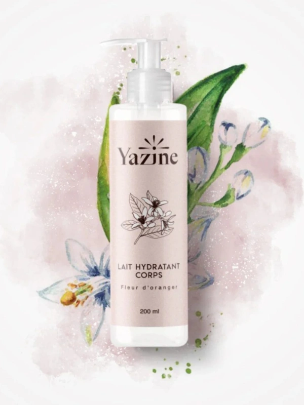 Lait Hydratant Corps Fleur D’oranger Yazine Cosmetics
