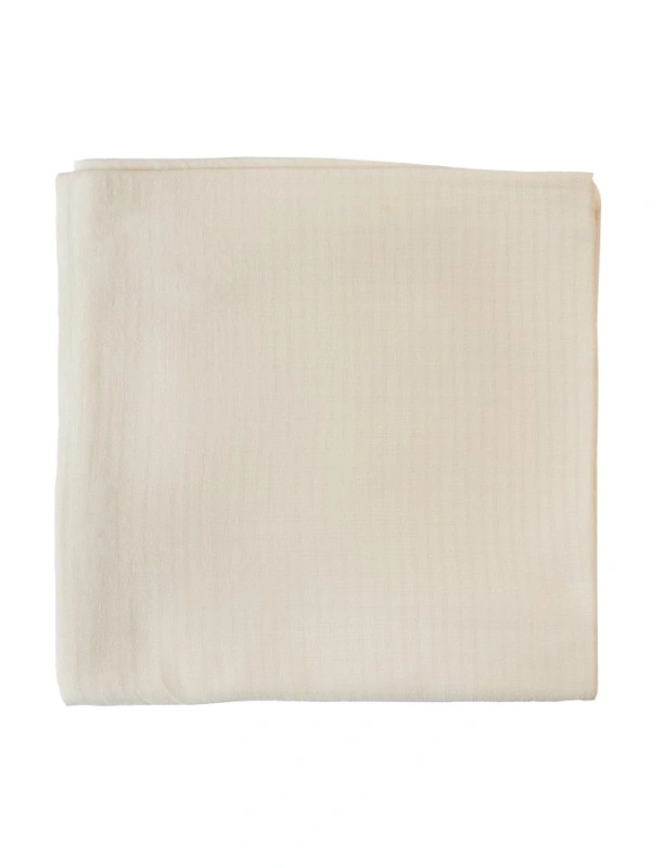 Maxi-lange-100cm-x-100cm-Gaze-Ivoire-à-carreaux-Bambidou