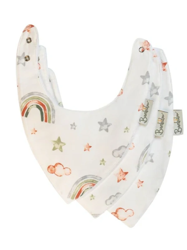 Pack 3 Bavoirs Bandana Arc en Ciel Bambidou