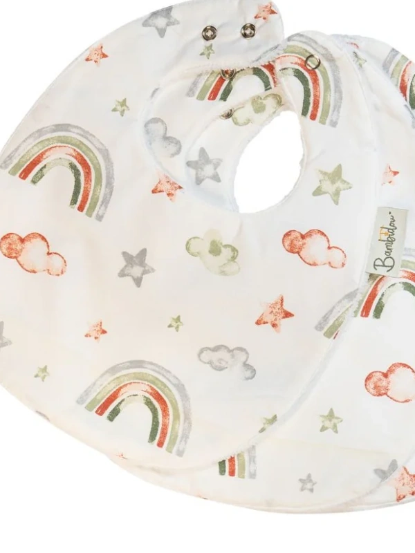 Pack 3 Bavoirs Classique Arc en Ciel Bambidou