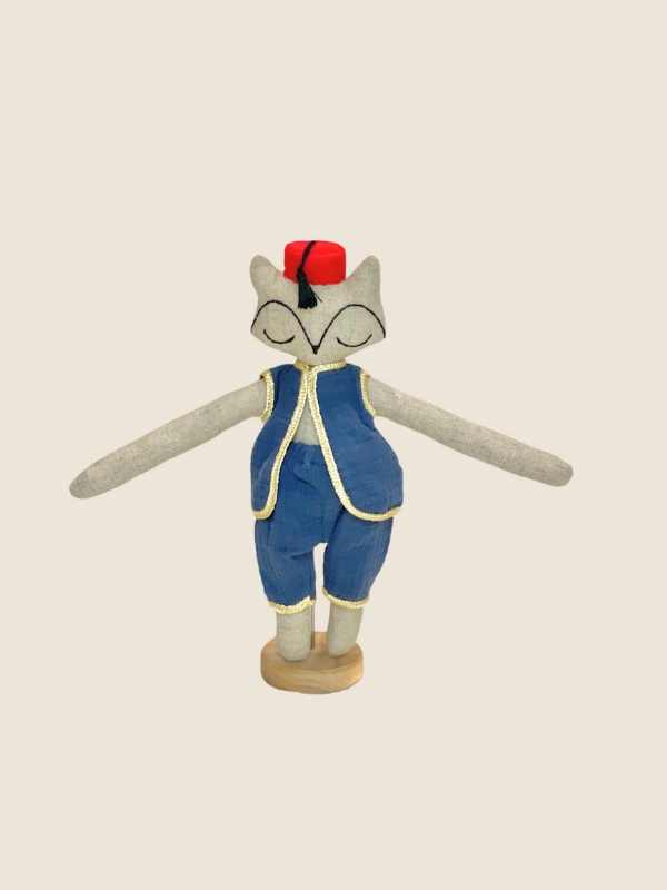 Petit Doudou Renard Tarbouche Ranés