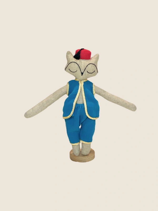 Petit Doudou Renard Tarbouche Ranés