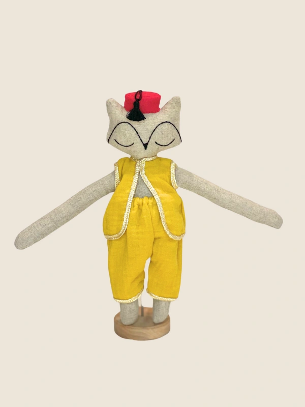 Petit Doudou Renard Tarbouche Ranés