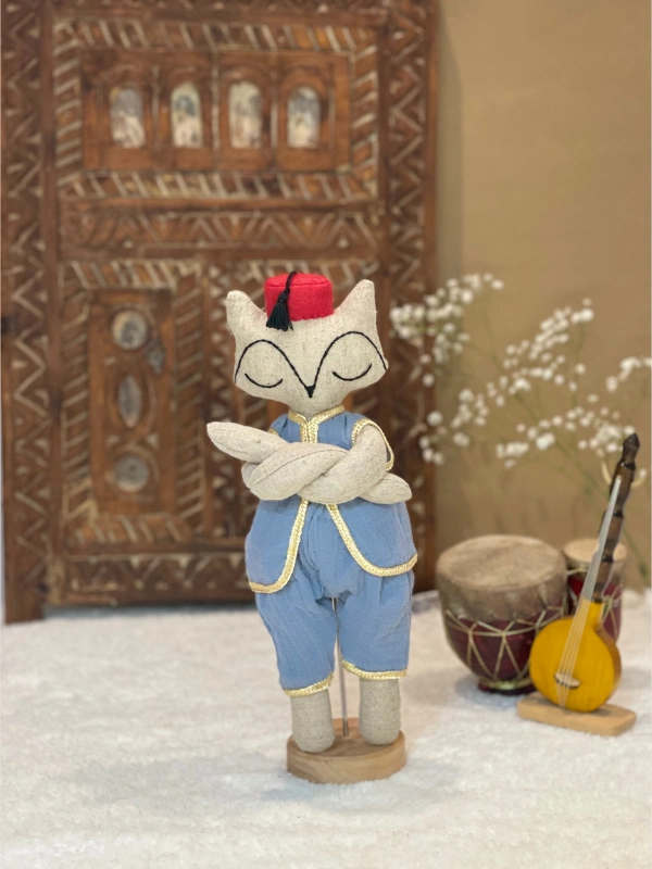 Petit Doudou Renard Tarbouche Ranés