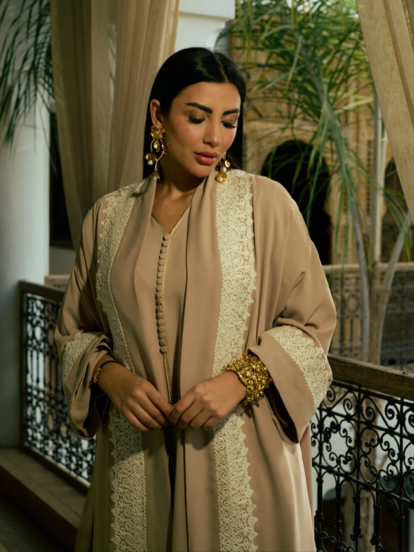 Robe 2 Pièces Beige Yassandyass