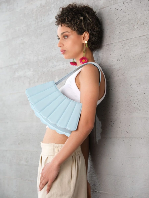 Sac Bloom bleu Cuir Muscha