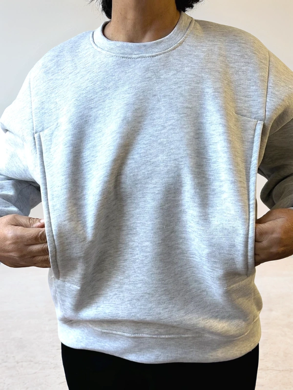 Sweat D'allaitement Et Grossesse Gris Bambidou