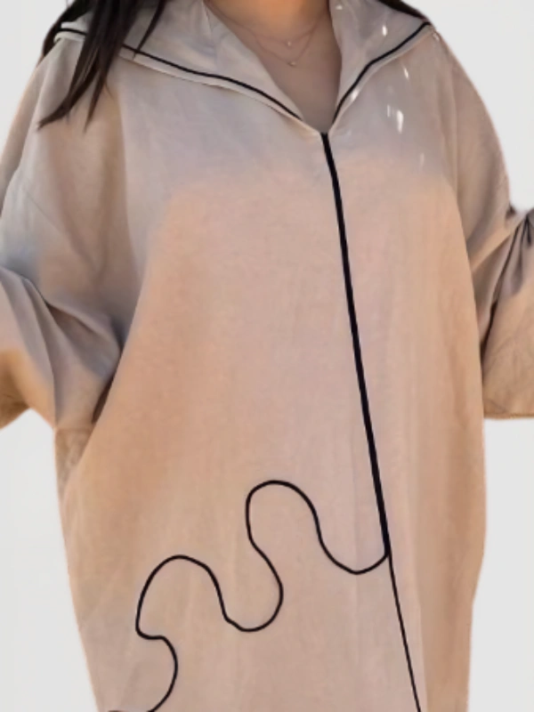 Djellaba Selk Beige Rk Créations