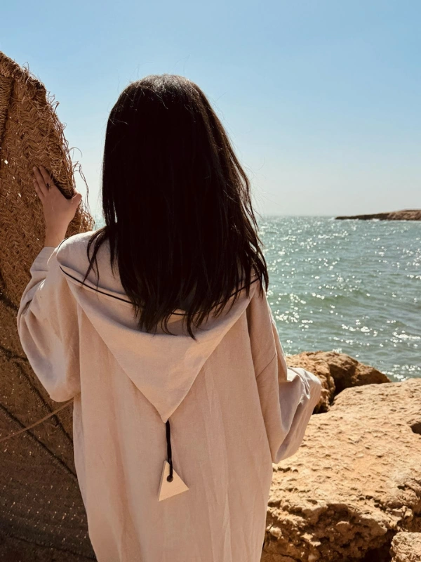 Djellaba Selk Beige Rk Créations