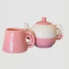 Ensemble Thérière et Mugs Rose Pastel Mamatifa