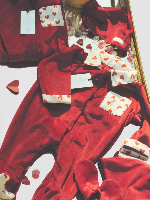 Grenouillère Velours Pack Naissance ILY Claus Kids