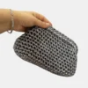 Pochette en Crochet Gris Pepite Brand